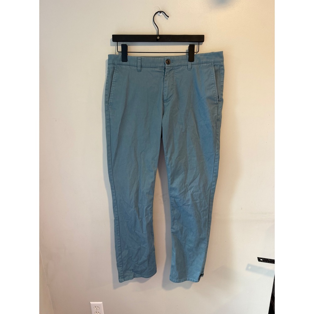 Hawker Rye Mens Straight Fit Chino Pants Bluestone Blue 34x32